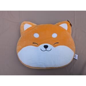 Happy Corgi Pillow Oval Shape Dream Street 15 Wide NWT Cute Plush Pillow
